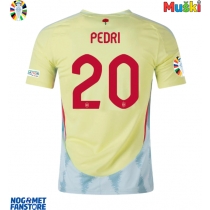 Španjolska Pedri Gonzalez #20 Gostujuci Dres EP 2024 Kratak Rukav